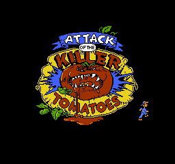 Attack of the Killer Tomatoes (USA) Title Screen